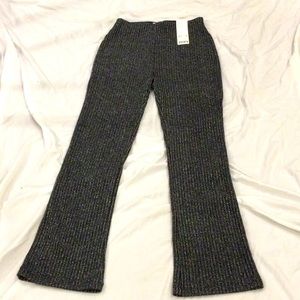 Urban Outfitters Black And Silver Metallic Pants Size XS New With Tags